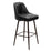 Zuo Modern Keppel Swivel BarStool, Black/Bronze