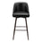 Zuo Modern Keppel Swivel BarStool, Black/Bronze