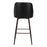 Zuo Modern Keppel Swivel BarStool, Black/Bronze