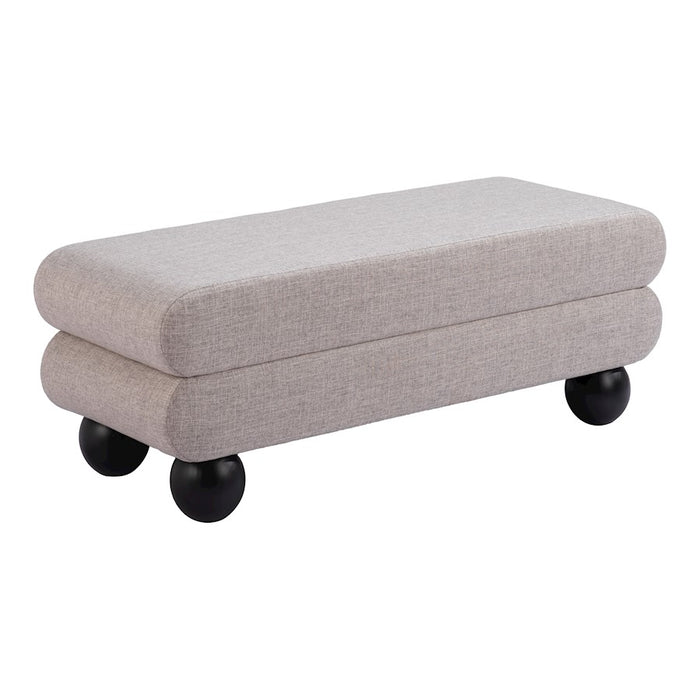 Zuo Modern Davao Bench, Gray