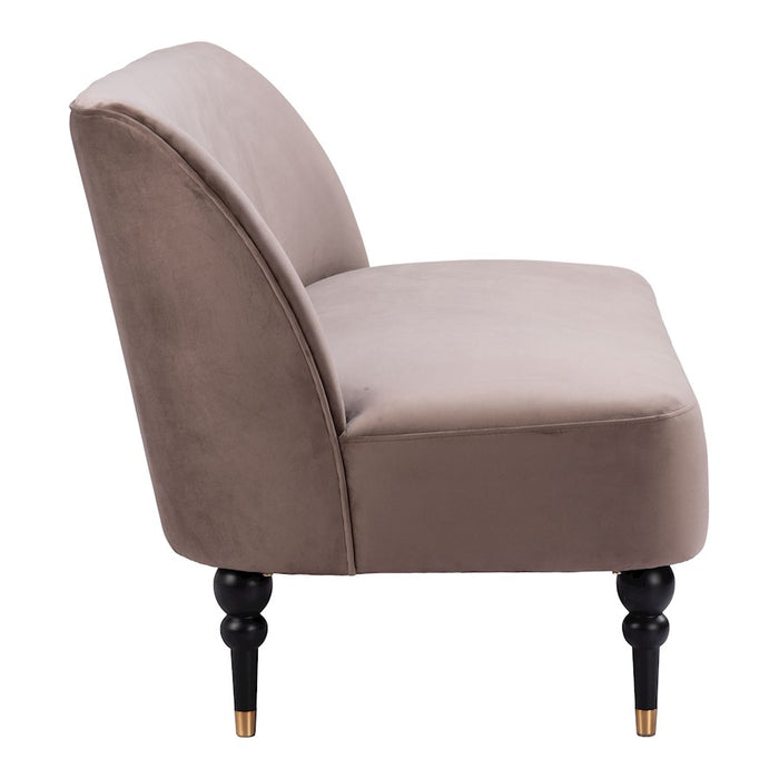 Zuo Modern Bintulu Loveseat, Taupe