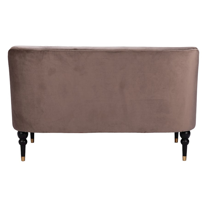 Zuo Modern Bintulu Loveseat, Taupe