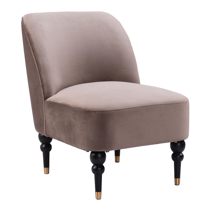 Zuo Modern Bintulu Accent Chair, Taupe