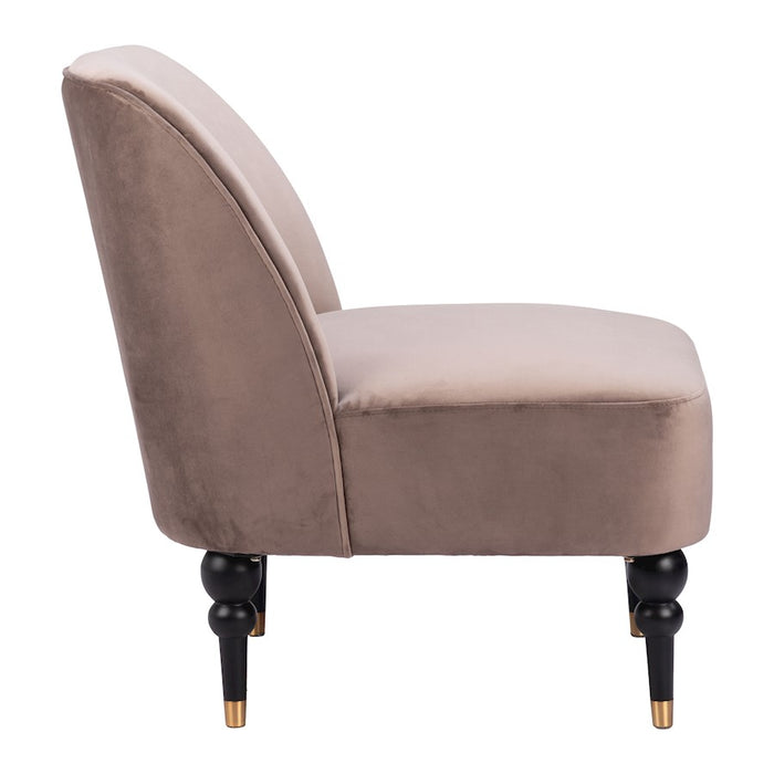 Zuo Modern Bintulu Accent Chair, Taupe