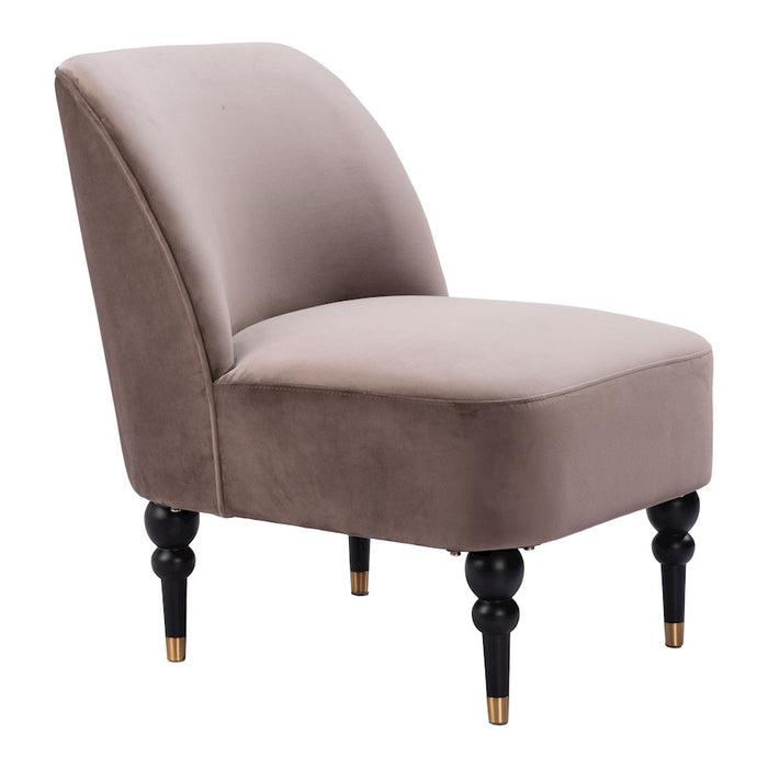 Zuo Modern Bintulu Accent Chair, Taupe