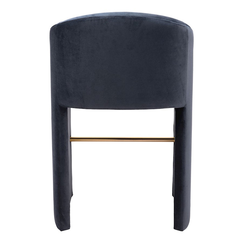 Zuo Modern Emas BarStool, Midnight Gray