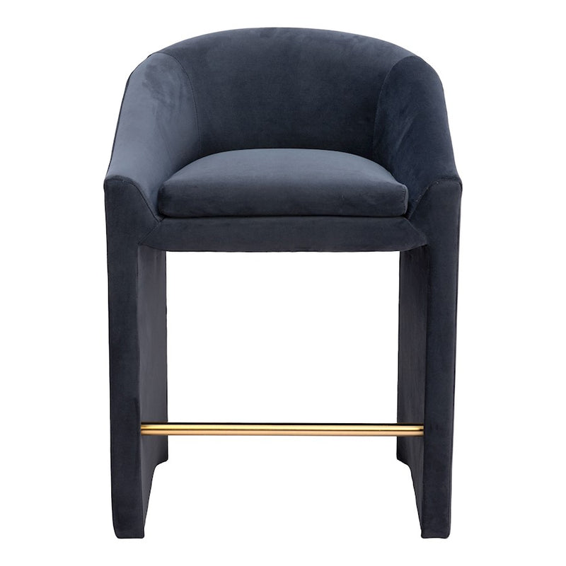 Zuo Modern Emas Counter Stool, Midnight Gray