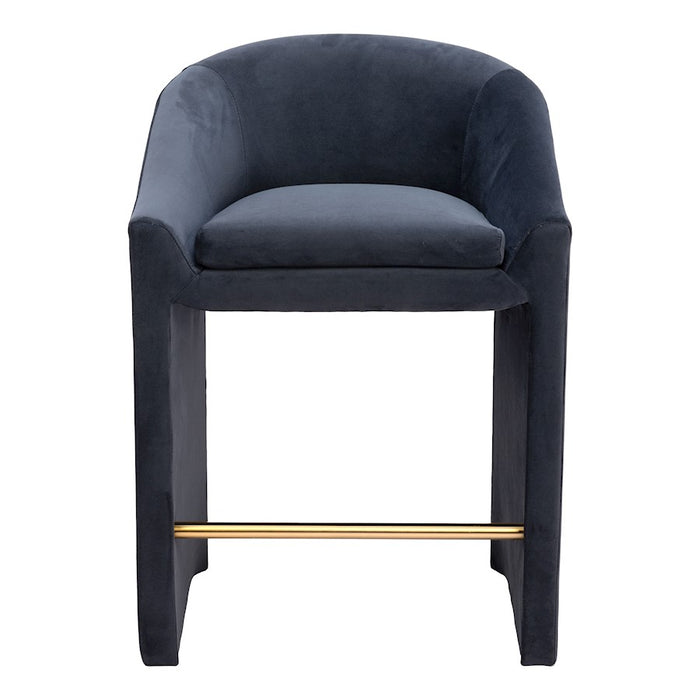 Zuo Modern Emas Counter Stool, Midnight Gray