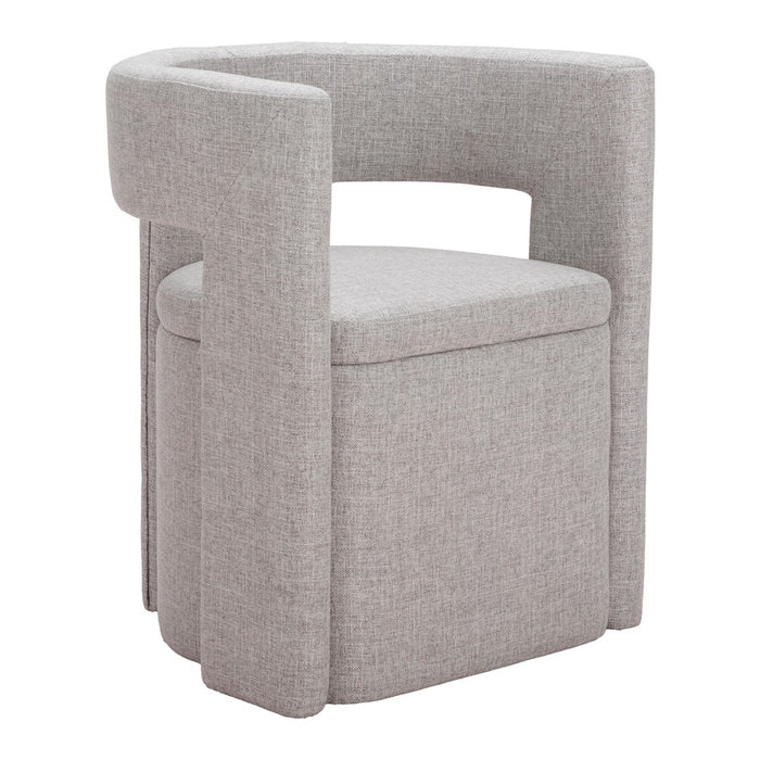Zuo Modern Papua Dining Chair, Gray - 109993