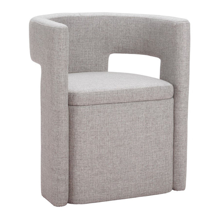 Zuo Modern Papua Dining Chair, Gray