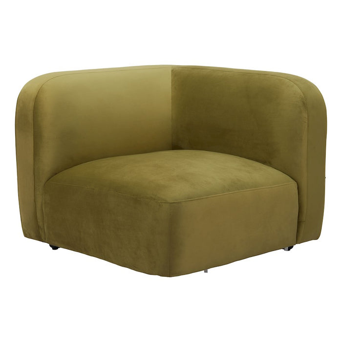 Zuo Modern Biak Corner Chair, Green