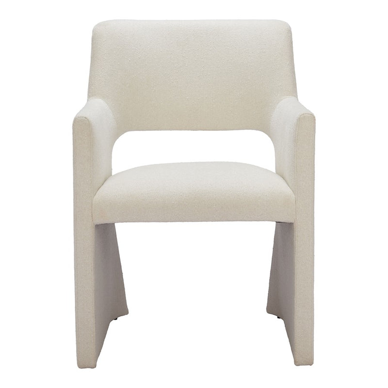 Zuo Modern Minet Dining Chair, Linen White