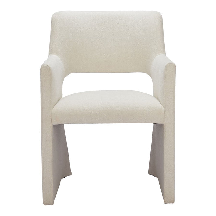 Zuo Modern Minet Dining Chair, Linen White
