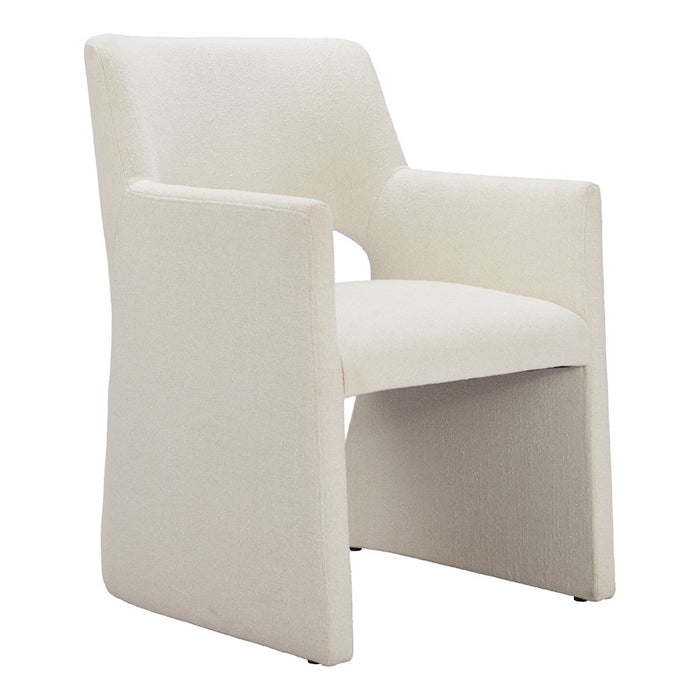 Zuo Modern Minet Dining Chair, Linen White