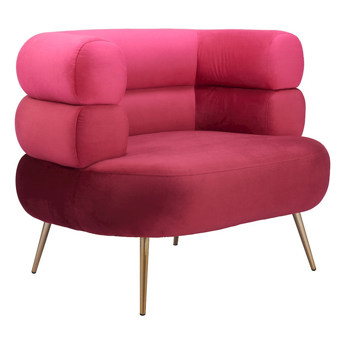 Zuo Modern Arish Accent Chair, Red