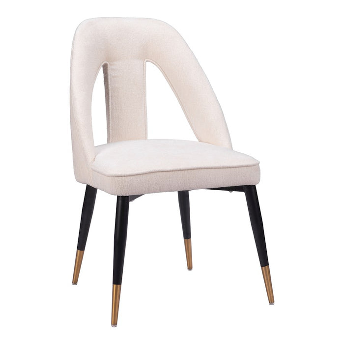 Zuo Modern Artus Dining Chair, Ivory - 110002