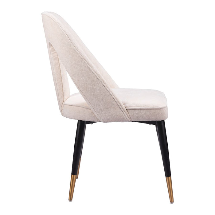 Zuo Modern Artus Dining Chair, Ivory