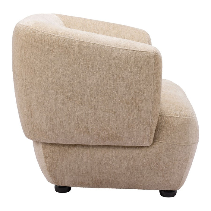 Zuo Modern Bekker Accent Chair, Golden Beige