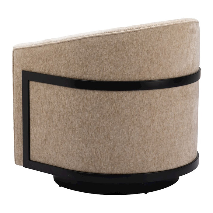 Zuo Modern Hanko Swivel Chair, Golden Beige