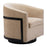 Zuo Modern Hanko Swivel Chair, Golden Beige