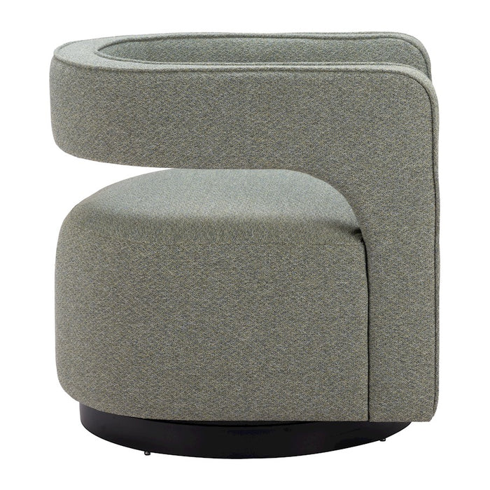 Zuo Modern Turku Swivel Chair, Sage Green