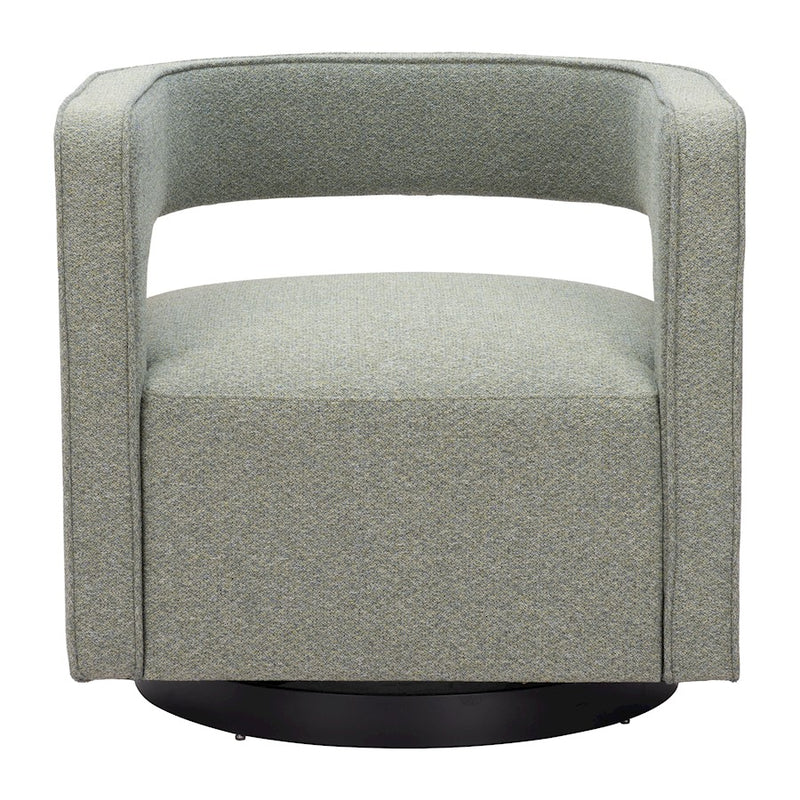 Zuo Modern Turku Swivel Chair, Sage Green