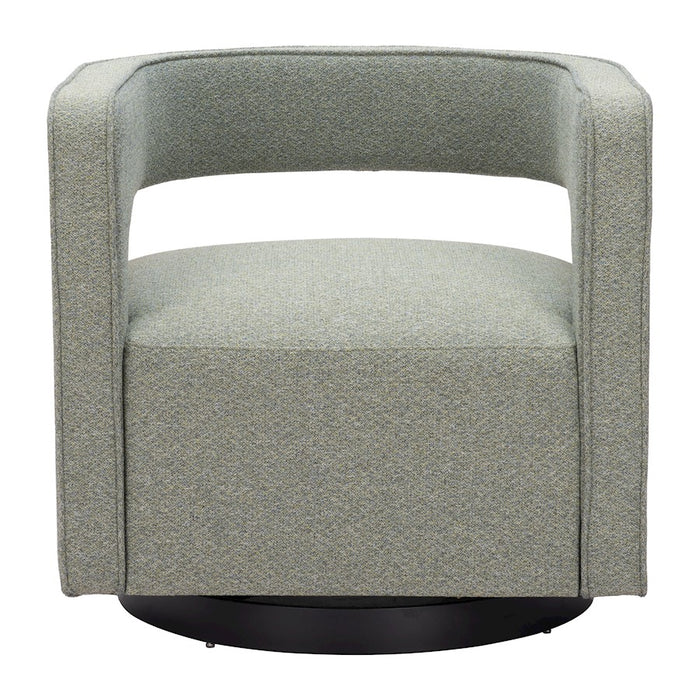 Zuo Modern Turku Swivel Chair, Sage Green
