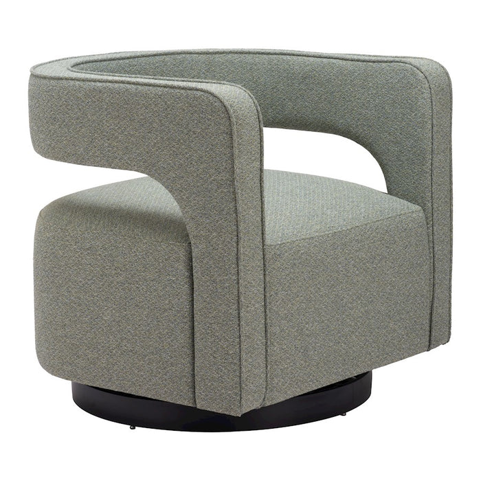 Zuo Modern Turku Swivel Chair, Sage Green