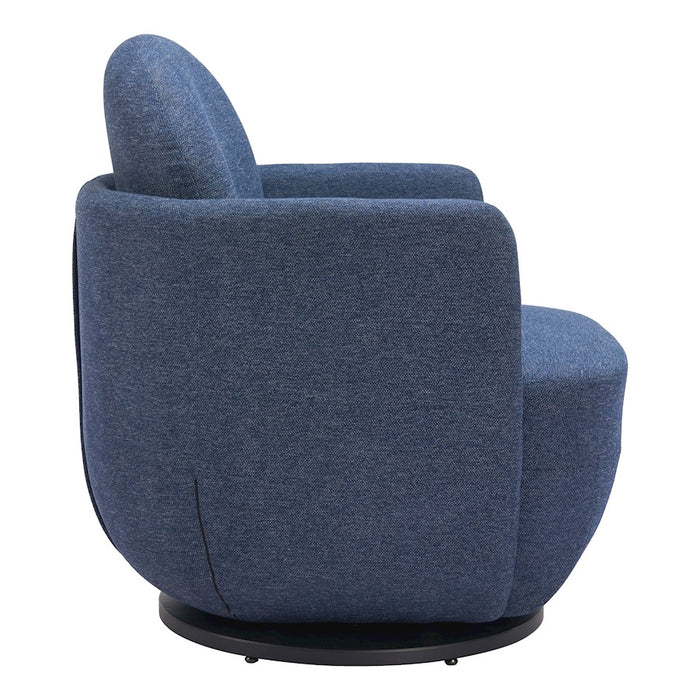 Zuo Modern Bant Swivel Chair, Blue