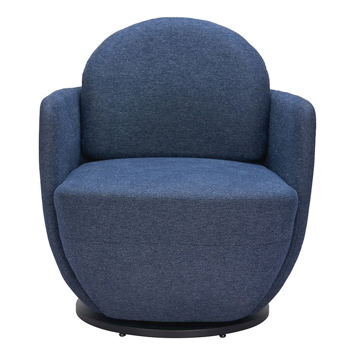 Zuo Modern Bant Swivel Chair, Blue