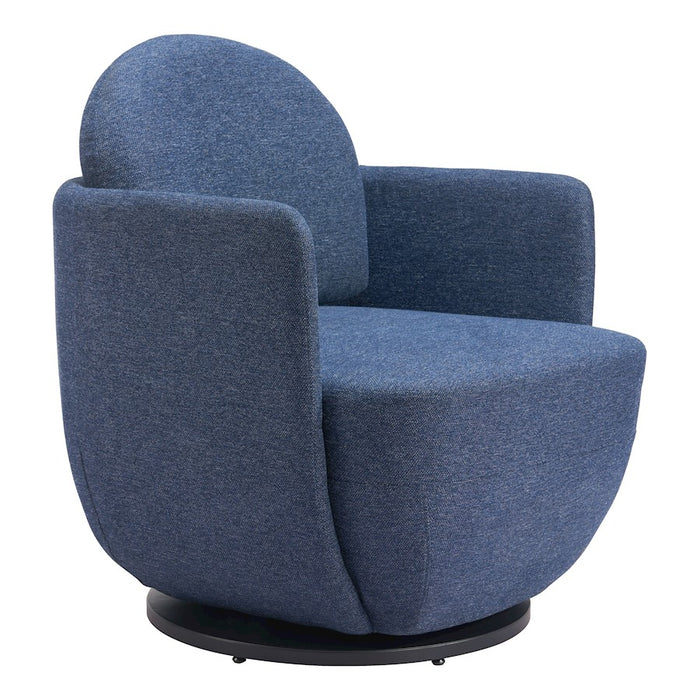 Zuo Modern Bant Swivel Chair, Blue