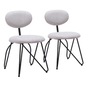 Zuo Modern Novi Dining Chair Set of 2, Dove Gray - 110017