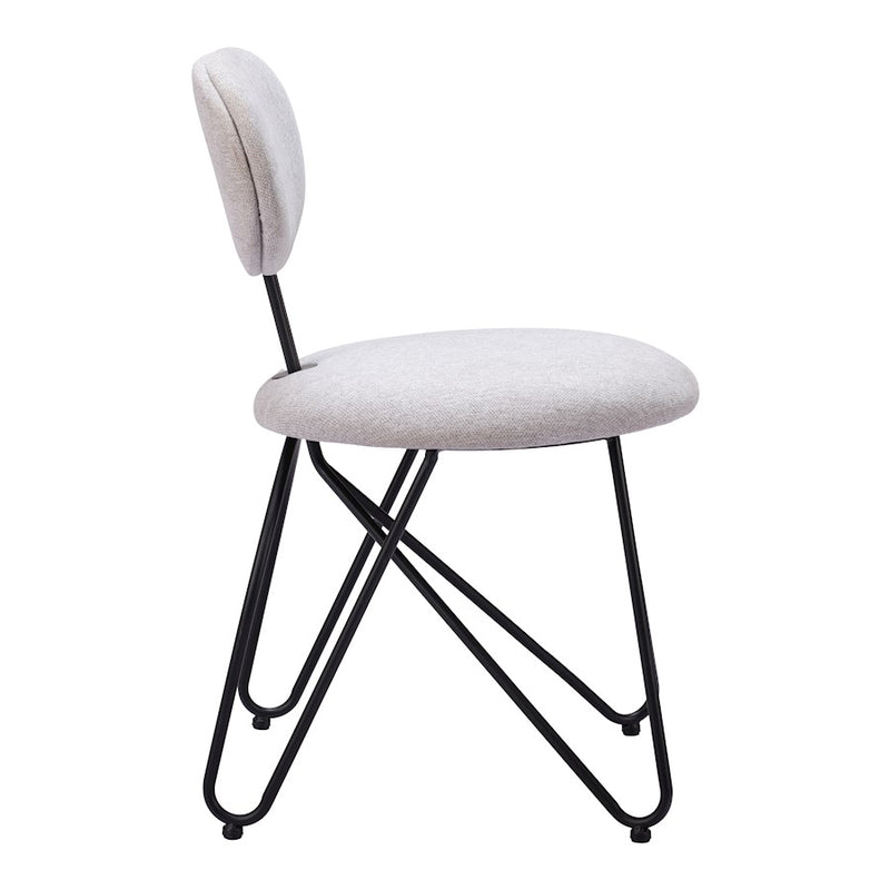 Zuo Modern Novi Dining Chair Set of 2, Dove Gray