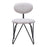 Zuo Modern Novi Dining Chair Set of 2, Dove Gray