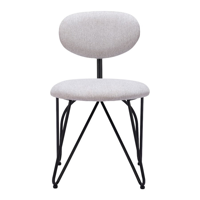 Zuo Modern Novi Dining Chair Set of 2, Dove Gray
