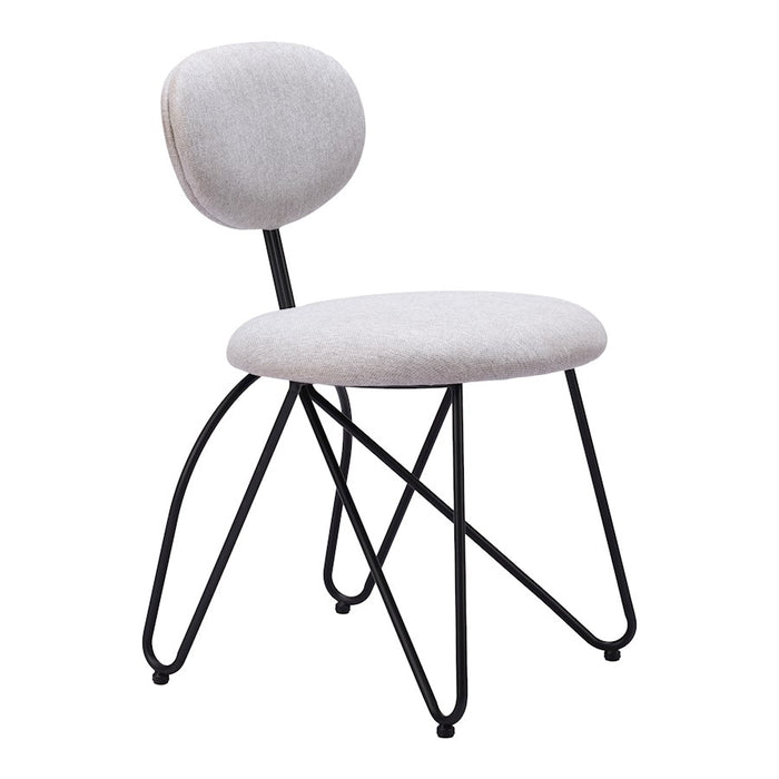 Zuo Modern Novi Dining Chair Set of 2, Dove Gray
