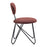 Zuo Modern Novi Dining Chair Set of 2, Maroon Brown