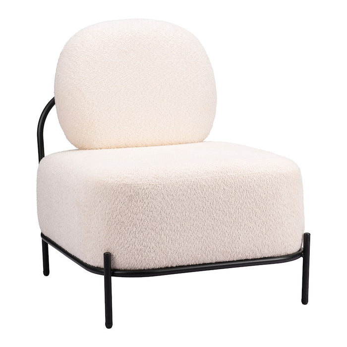 Zuo Modern Arendal Accent Chair, Vanilla