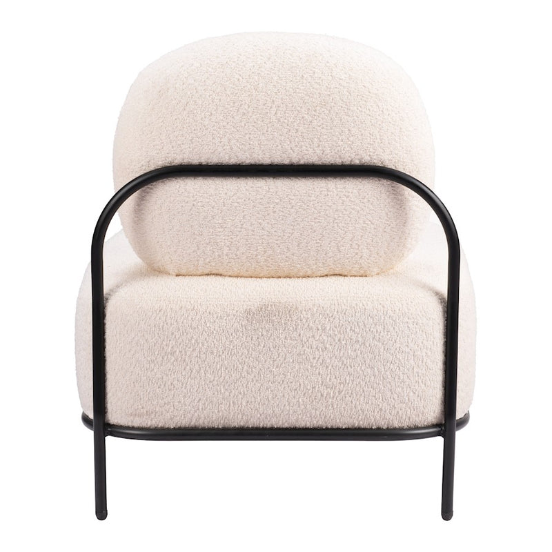 Zuo Modern Arendal Accent Chair, Vanilla
