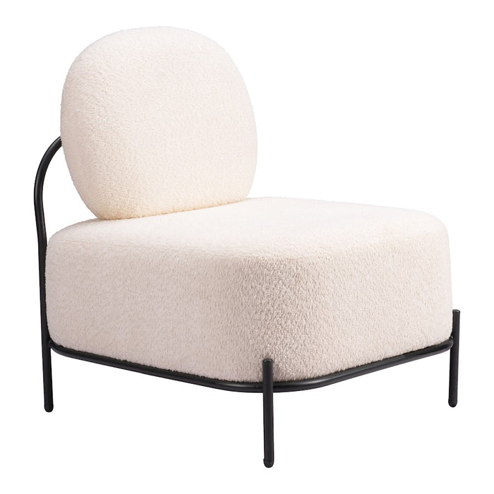 Zuo Modern Arendal Accent Chair, Vanilla