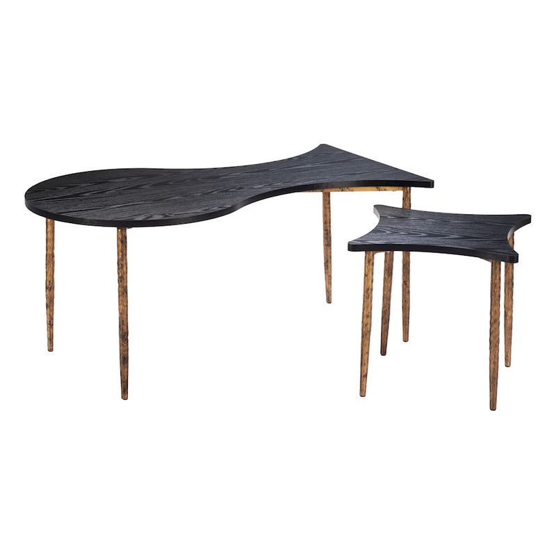 Zuo Modern Norden Coffee Table, Set of 2, Black/Bronze