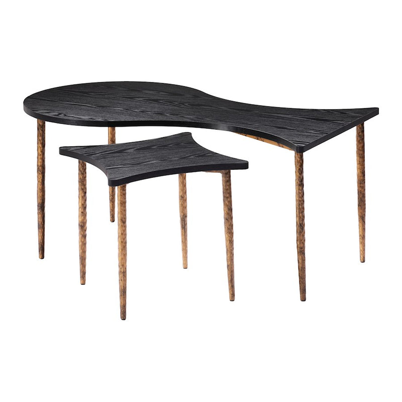 Zuo Modern Norden Coffee Table, Set of 2, Black/Bronze
