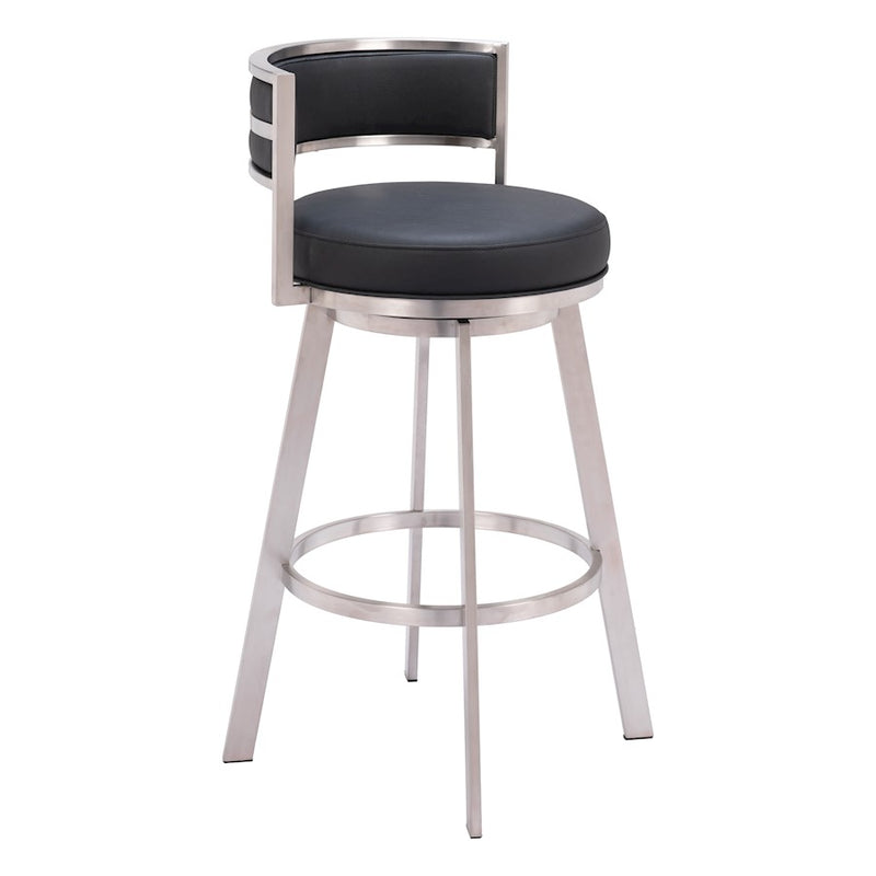 Zuo Modern Gimsby Swivel BarStool, Black
