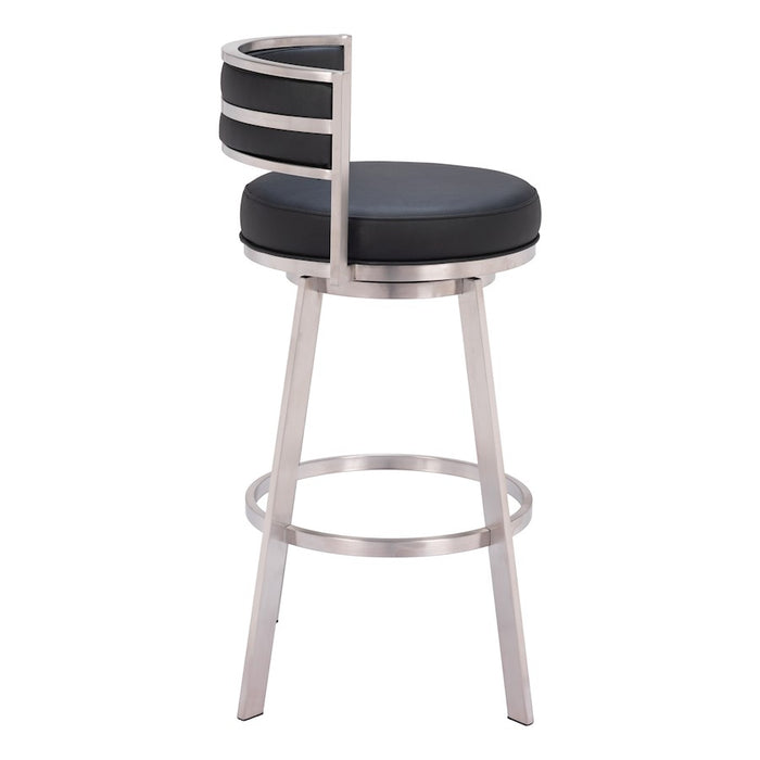 Zuo Modern Gimsby Swivel BarStool, Black