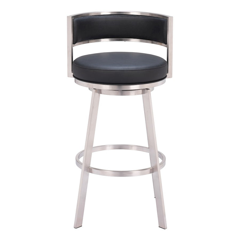 Zuo Modern Gimsby Swivel BarStool, Black