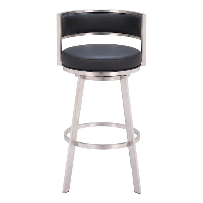 Zuo Modern Gimsby Swivel BarStool, Black
