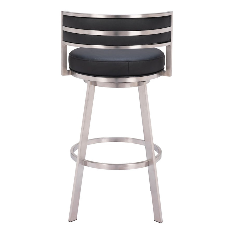 Zuo Modern Gimsby Swivel BarStool, Black