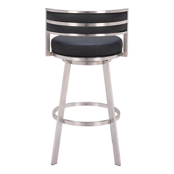 Zuo Modern Gimsby Swivel BarStool, Black