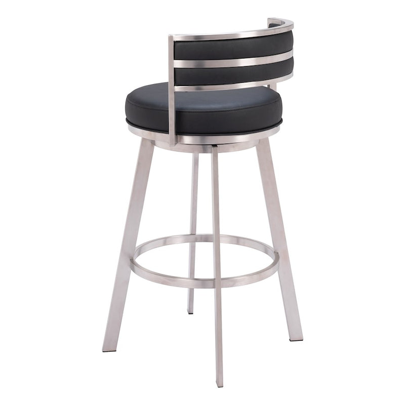 Zuo Modern Gimsby Swivel BarStool, Black