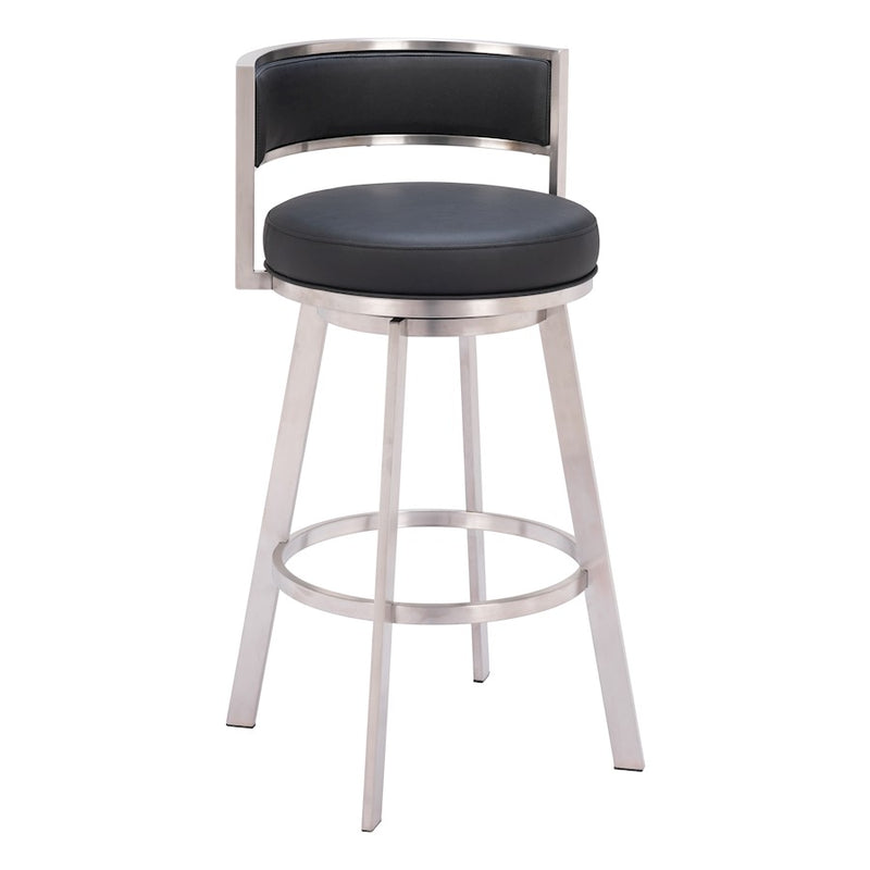 Zuo Modern Gimsby Swivel BarStool, Black